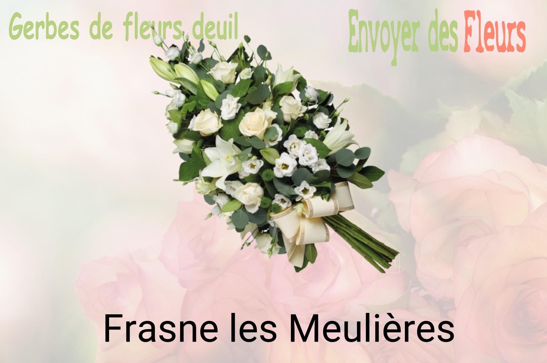 Gerbe de fleurs de deuil livrée à Frasne-les-Meulières